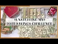 OMG UNSTUFFING MY 2022 SAVINGS CHALLENGES 1 5 5K 10K MONTHLY ENVELOPE CHALLENGES COINS