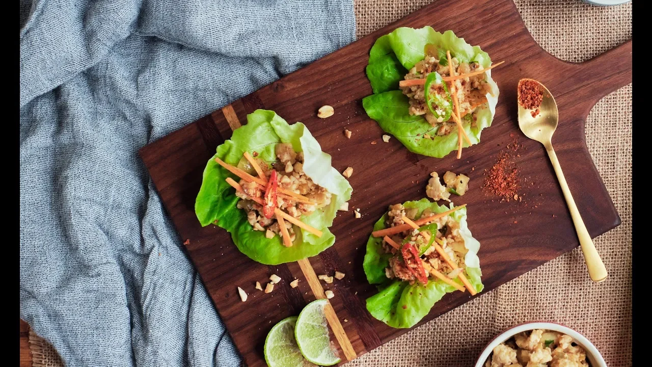 CHICKEN LETTUCE WRAP Recipe - G Cun X Lch   Helen