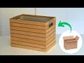 Download Lagu Keranjang Penyimpanan DIY / Organizer dari kotak karton / Ide Kerajinan Daur Ulang ♻️
