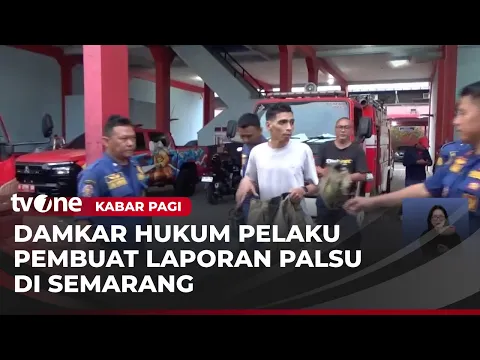 Petugas Damkar Berikan Hukuman ke Pelaku Pembuat Laporan Palsu