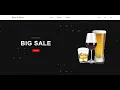 Landing Page with Snow Fall HTML and CSS