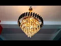 Ceiling Upgrade Luxury Black Gold Chandelier Setup Professional Tips