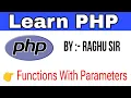 PHP Functions Tutorial in Hindi PHP Functions with Parameters Tutorial in Hindi