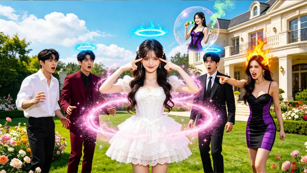 Cruzo a mundo de novela, oigo mentes de todos, expongo conspiraciones… ¡me convierten en princesa! poster