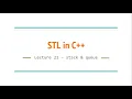 Lecture 21 - stack and queue STL in C
