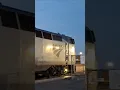 The Amtrak Southwest Chief departs from La Junta Colorado at Dusk on August 17 2026