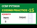 Digit 8 Coding Practice - 15 Python NxtWave CCBP 4 0