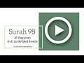 Mishary Al-Afasy - Surah 098 Al´Bayyin  phonetisch met Nederlandse vertaling