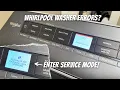 How to Set Whirlpool Washer Service Mode Run DLMS Calibration Cycle Required if Replace Parts