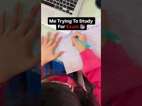 Me Trying to Study for Exam 📚  | CUTE SISTERS SHORTS #Relatable #comedy #exams
