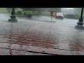 Hail falls during Wednesday storm at the Hickory Daily Record