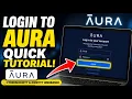 How to login to Aura for cybersecurity and identity insurance features - Quick Tutorial