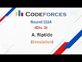 A Riptide Codeforces Round 1114 Div 3