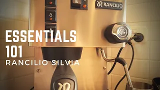 How to use a Rancilio Silvia Coffee Machine - MAKE A GREAT COFFEE PROCESS TIPS CLEANING