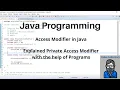 Java Tutorial 14 Part 1 Private Access Modifier in Java