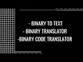 Binary Translator new App