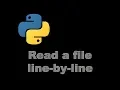 How To read a file line-by-line into a list - Python