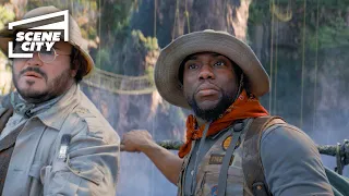 jumanji the next level baboon attack bridge scene kevin hart jack black 4k hd clip captions