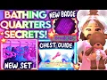 ALL SECRETS IN DORM BATHING QUARTERS NEW SET CHEST LOCATIONS NEW BADGE ROBLOX Royale High