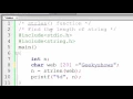 90 strlen function in C Programming Hindi