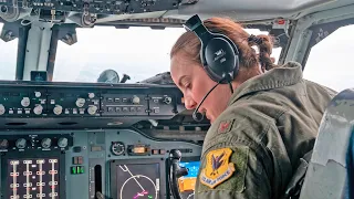 USAF E-3 Sentry AWACS Preps for RED FLAG-Alaska