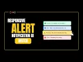 Responsive Css Alert Notification UI with Hover Effects HTML CSS Tutorial
