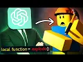 I Forced Chat GPT to Make My ROBLOX GAME