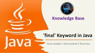 final keyword in Java final variable final method final class knowledgebase2612