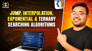 Ternary search jump search interpolation search exponential search Java plus DSA FAANG