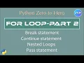 in Python - part 2 Nested loops Break Continue Python Beginners Tutorial