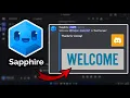 How to Setup Sapphire Bot Welcome Messages