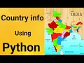 How to Get Country Info Using Python Countryinfo Module Python Projects priyansh jain