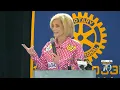 Coach Mulkey delivers jokes laughs at packed Rotary Club