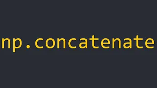 np concatenate