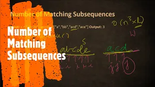Number of Matching Subsequences LeetCode 792 Coders Camp