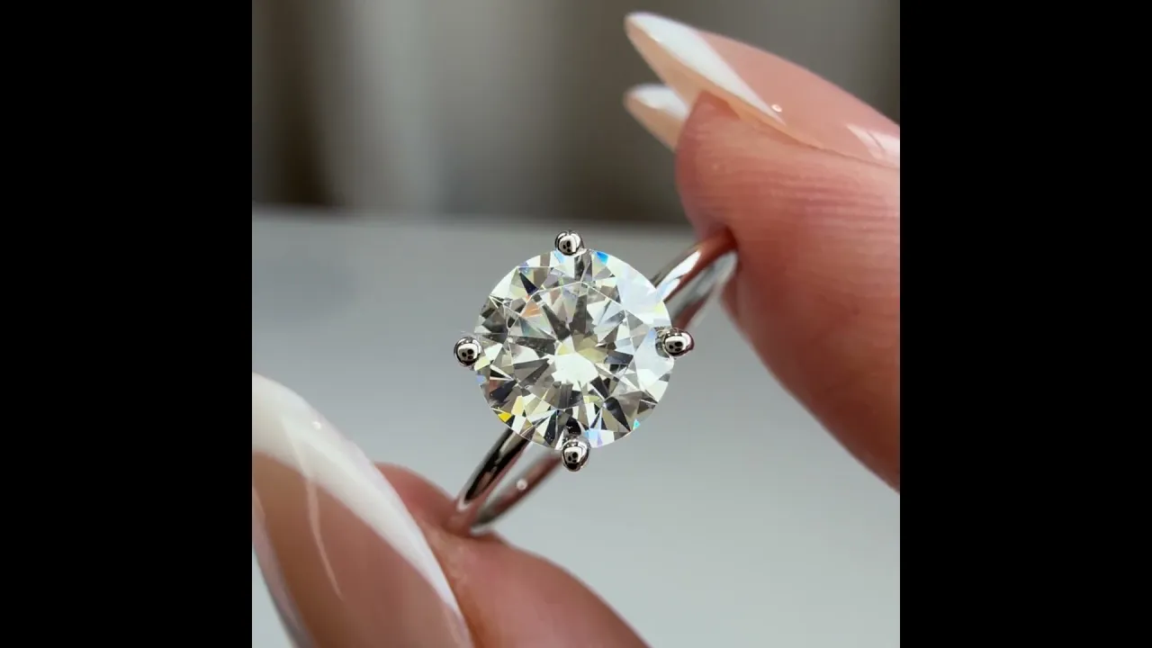 Talia丨1CT Round Lab Grown Diamond Double Hidden Halo Ring