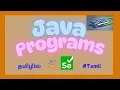 Mastering Java Programs - String Manipulation in Tamil Reverse Palindrome Word Reversal More