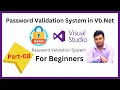 Creating a Robust Password Validation System in Vb Net Part8