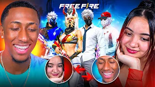 MI NOVIA ME AYUDA A HACERME PASAR POR UNA MUJER EN FREE FIRE 😱 *SE PELEAN POR MI*