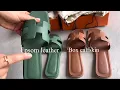Hermes Oran Sandals Epsom Leather vs box Calfskin leather
