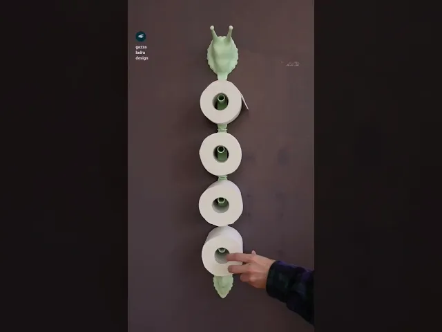 Toilet paper storage “snail” video thumbnail
