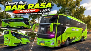Livery Bus - BAIK RASA  'TAZMANIA'   [JB5]  |  Bus Simulator X Multiplayer