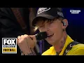 Download Lagu Machine Gun Kelly performs 'Take Me Home, Country Roads' at West Virginia | Big Noon Kickoff