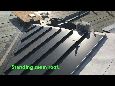 Download MP3 Techo de metal; Standing seam roof.