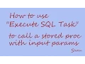 SSIS Execute SQL Task - stored procedure with input parameters