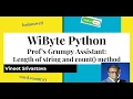 4 Prof s Grumpy Assistant string length and count method