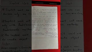 Differences between implicit wait and explicit wait