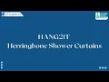 HANG2IT Herringbone Shower Curtains Wholesale USA HANG2IT Herringbone Shower Curtains USA