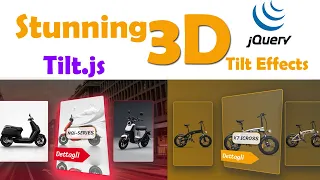 How To Make Stunning 3D Tilt Effects Parallax With jQuery Javascript tilt js Plugin With Examples