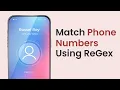 How to Match Numbers Phone Number Example - RegEx Beginner Tutorial